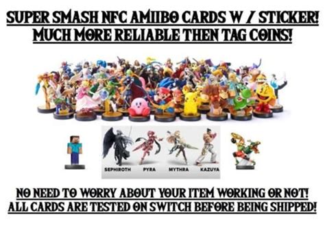 super smash bros ultimate programmed nfc chip amiibo cards|how to unlock amiibo.